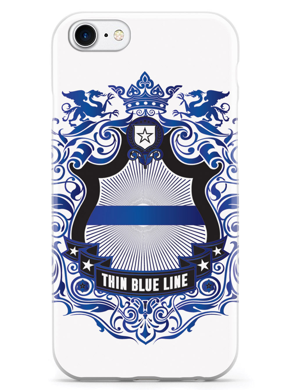 Thin Blue Line - Family Crest - White Case