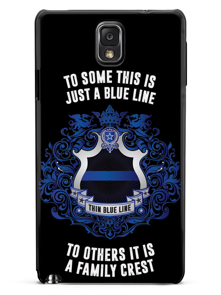 Thin Blue Line - A Family Crest Case