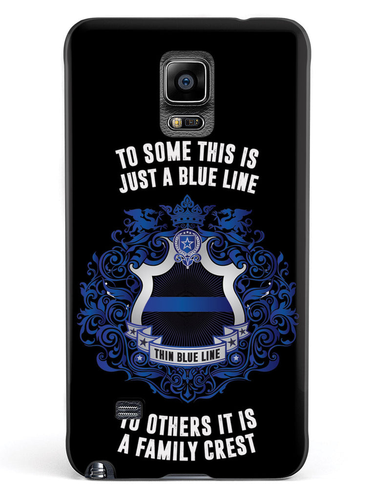 Thin Blue Line - A Family Crest Case