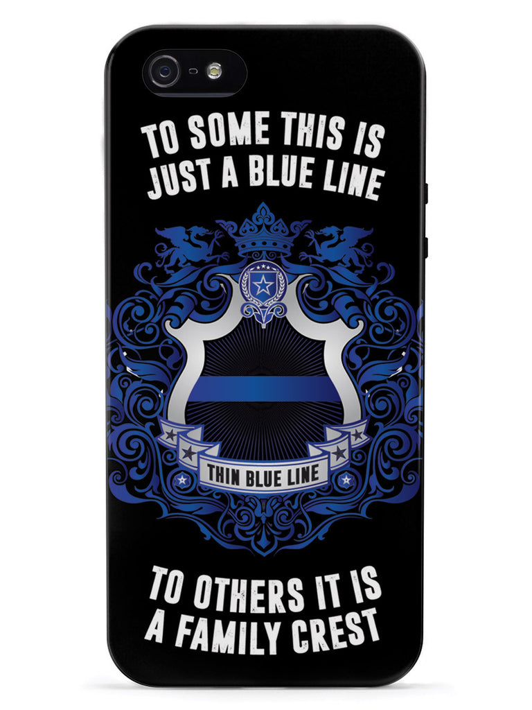 Thin Blue Line - A Family Crest Case