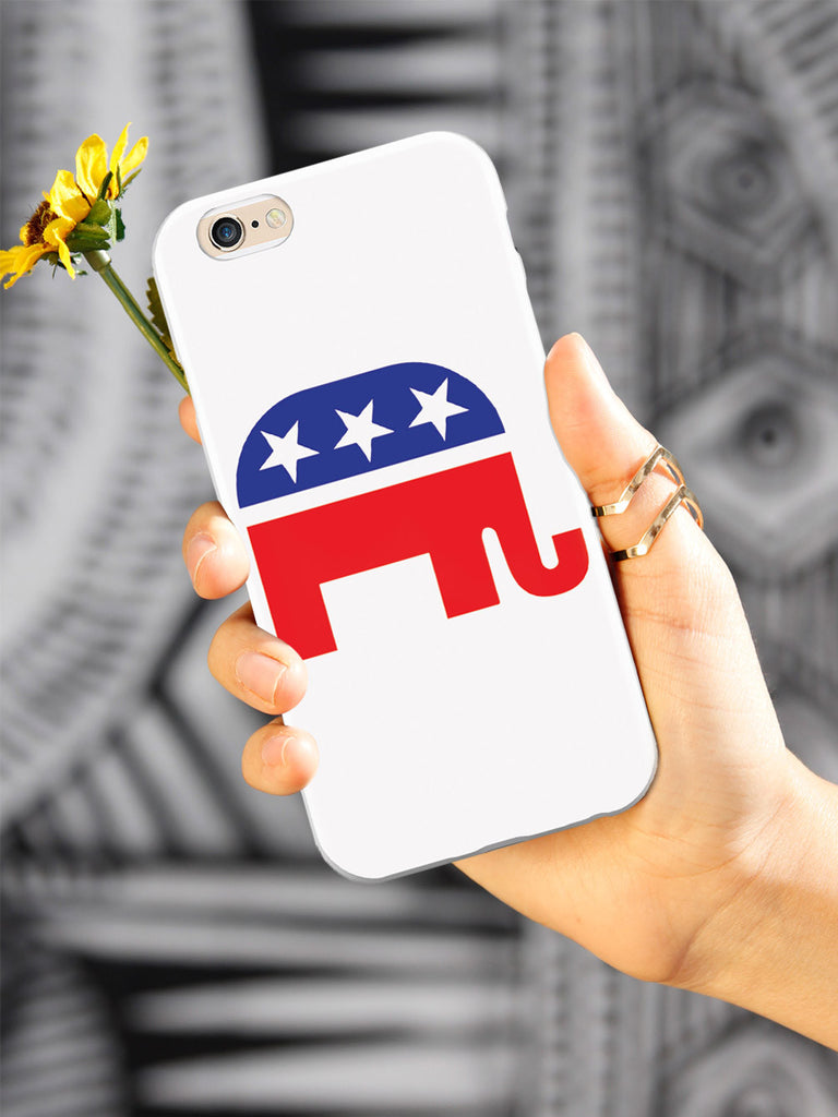 Republican Elephant Logo - White Case