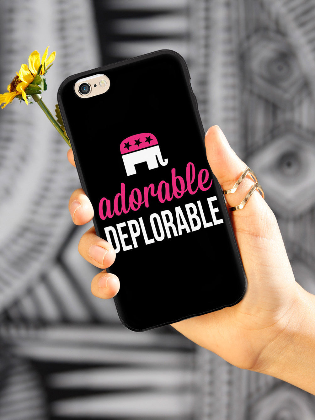 Adorable Deplorable - Black and Pink Case