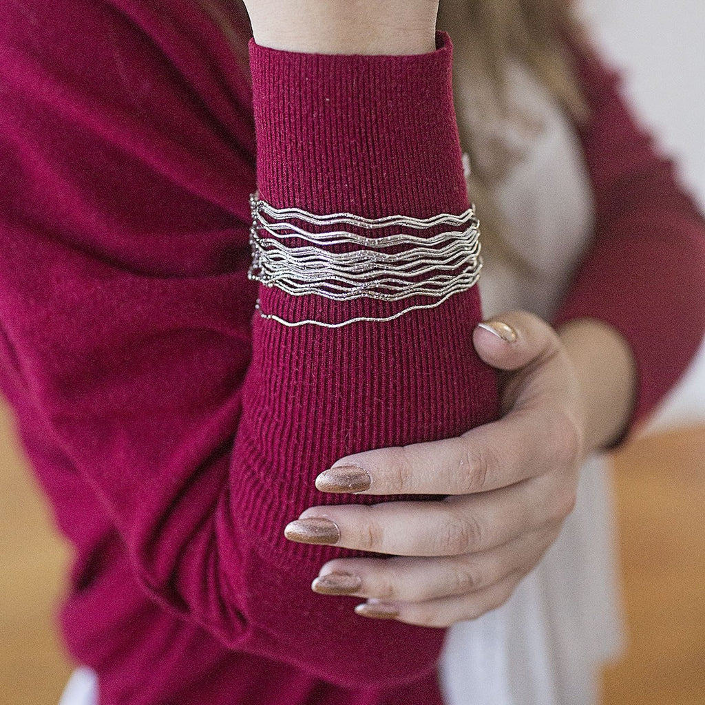 Waves Bangle Bracelet