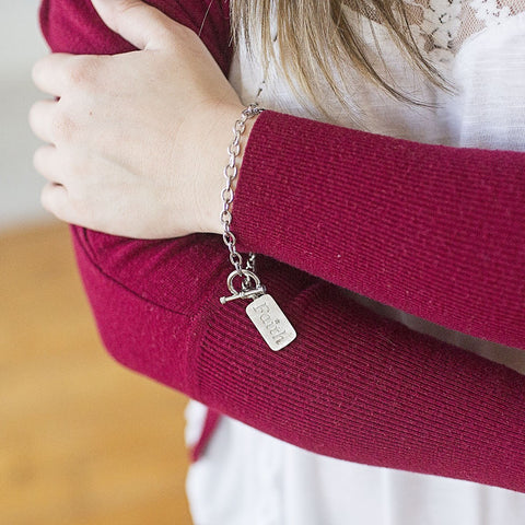 Faith Toggle Charm Bracelet