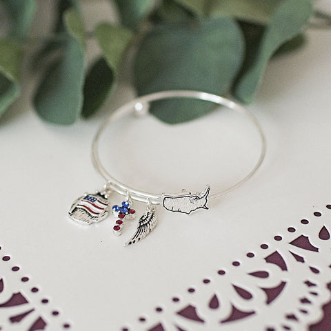 U.S.A Bangle Bracelet