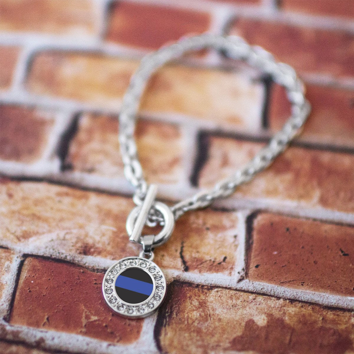 Blue Line Law Enforcement Charm Jewelry Collection