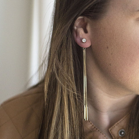 Golden Tassel Earrings