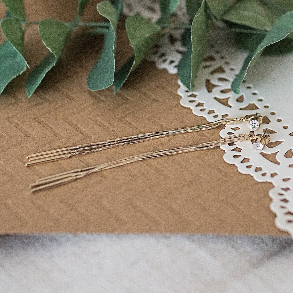 Golden Tassel Earrings