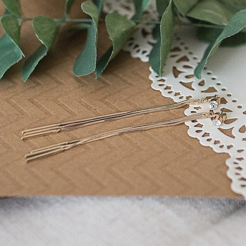 Golden Tassel Earrings