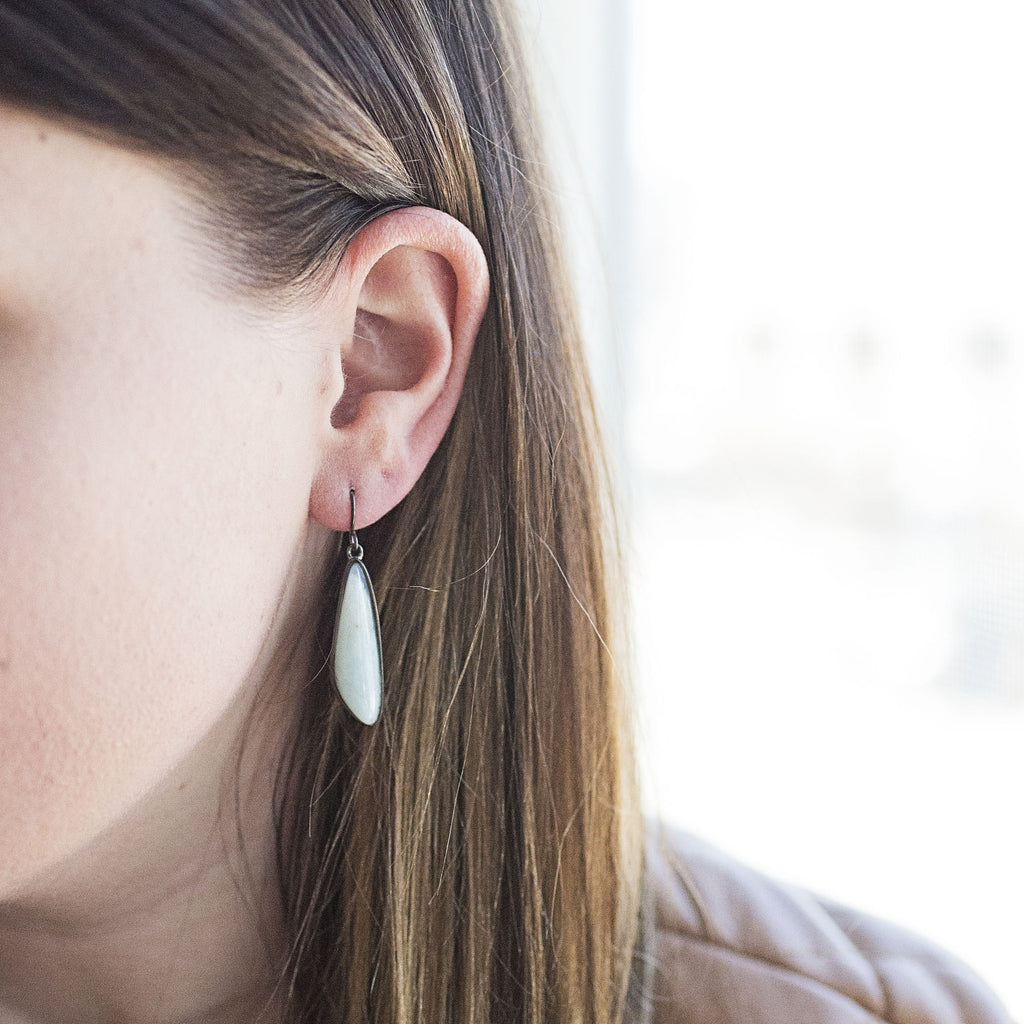 Dreamy Gunmetal Dangle Earrings