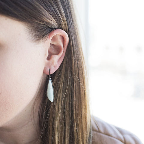 Dreamy Gunmetal Dangle Earrings