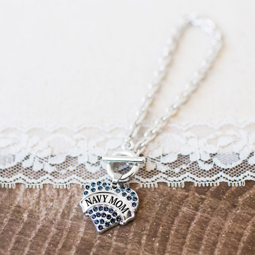 Navy Mom Charm Jewelry Collection