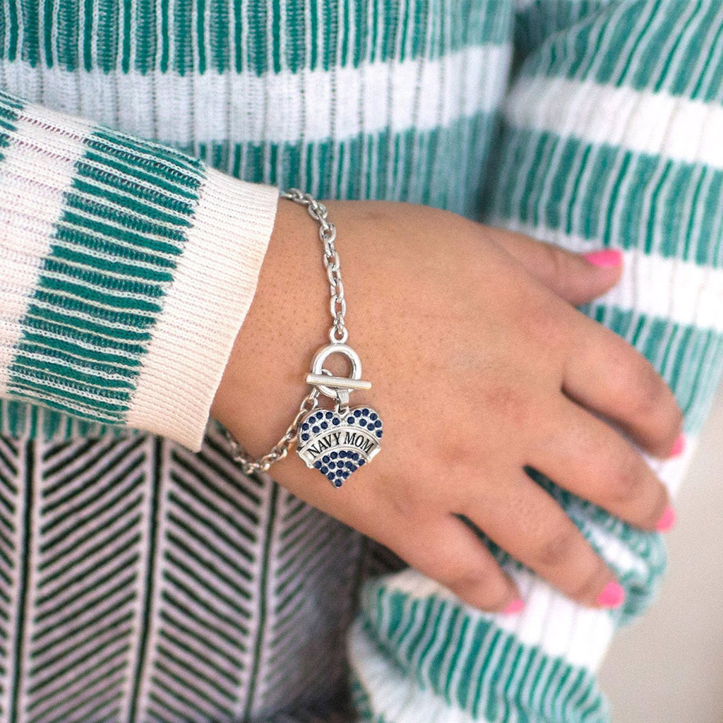 Navy Mom Charm Jewelry Collection