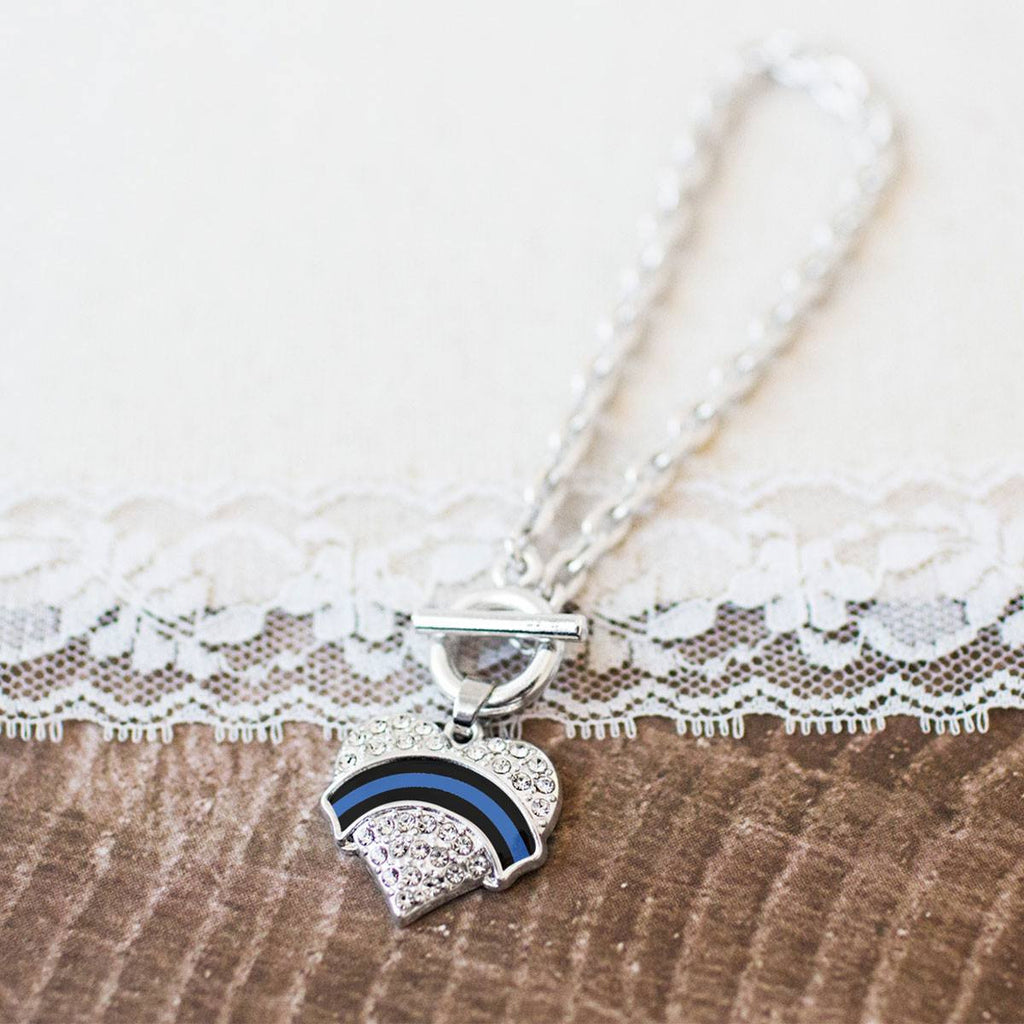 Blue Line Law Enforcement Charm Jewelry Collection