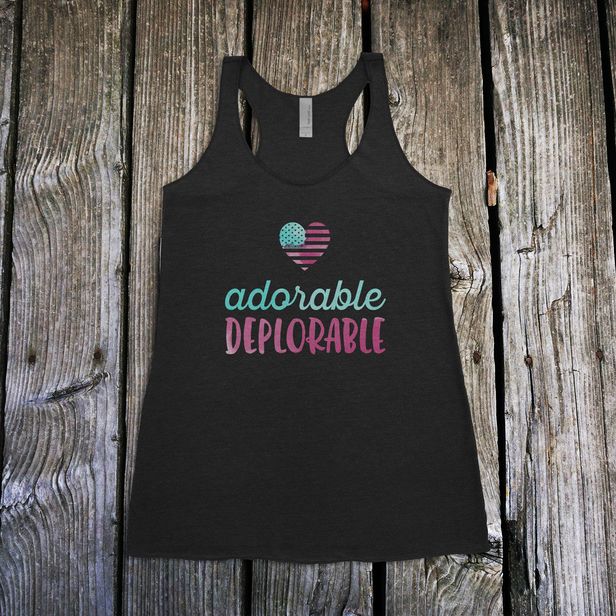 Adorable Deplorable Ladies Racerback Tank
