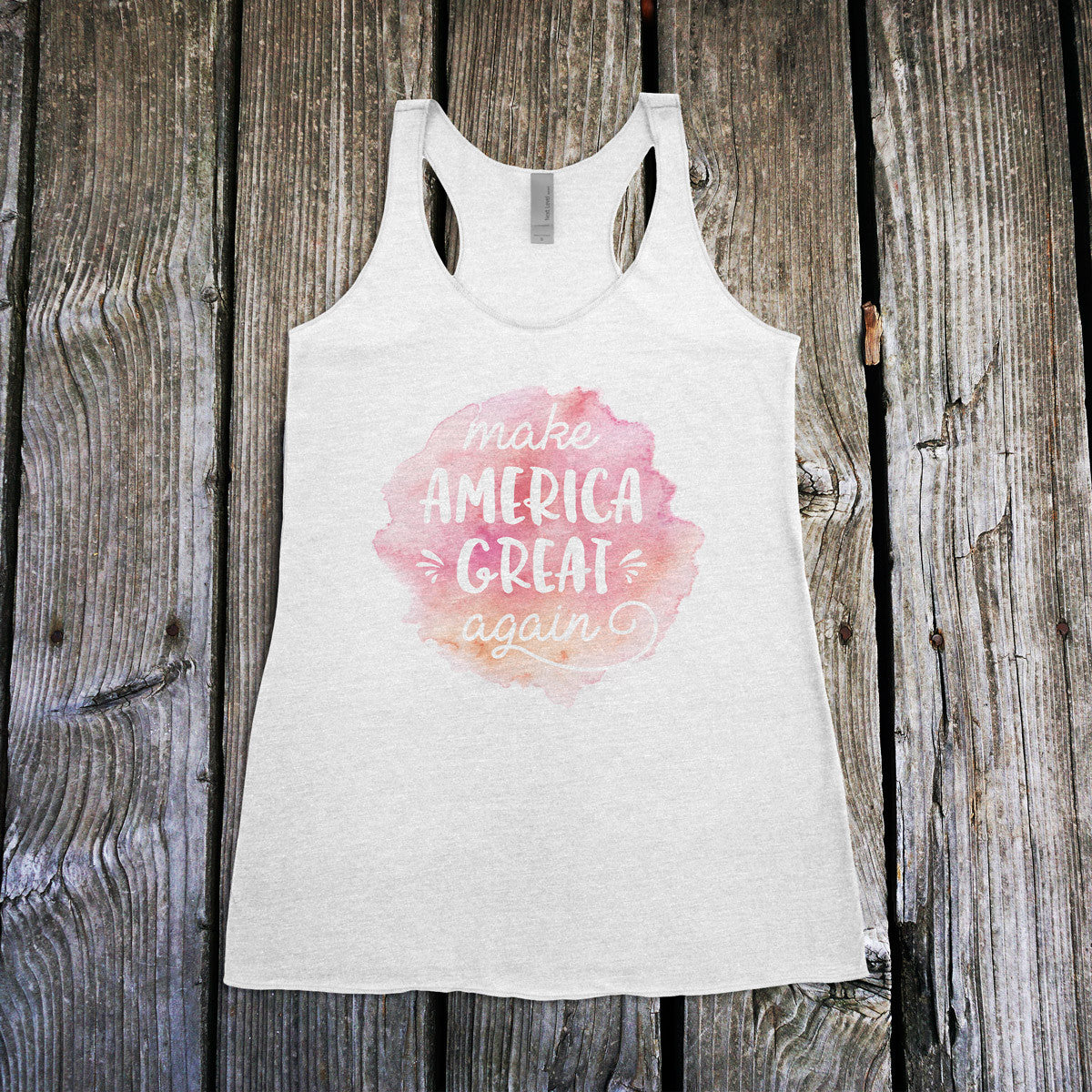 Make America Great Again Ladies Racerback Tank