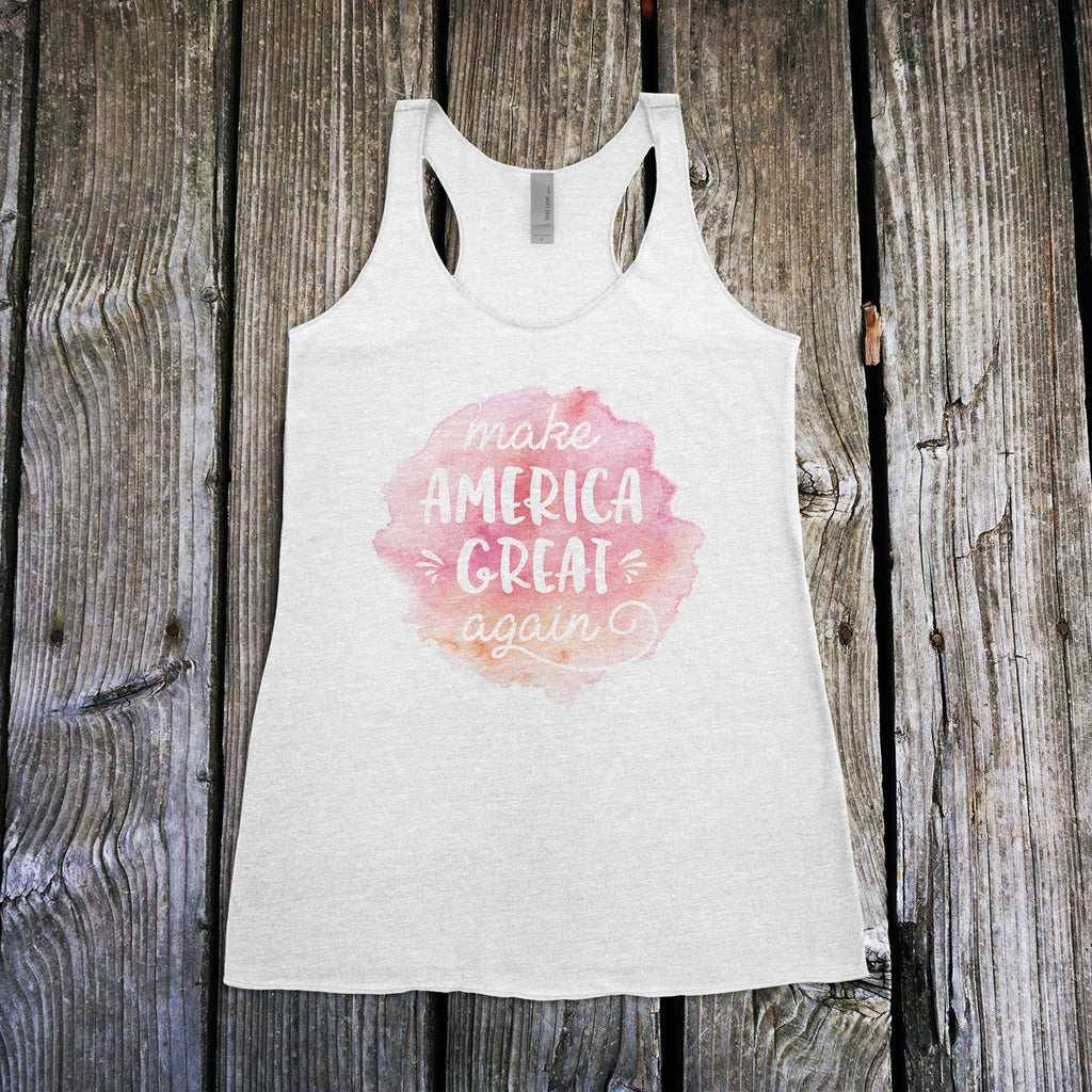 Make America Great Again Ladies Racerback Tank