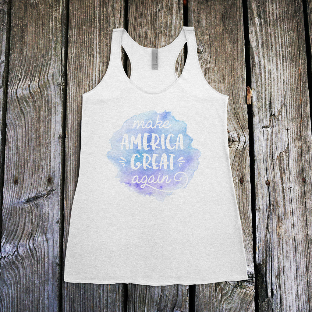 Make America Great Again Ladies Racerback Tank