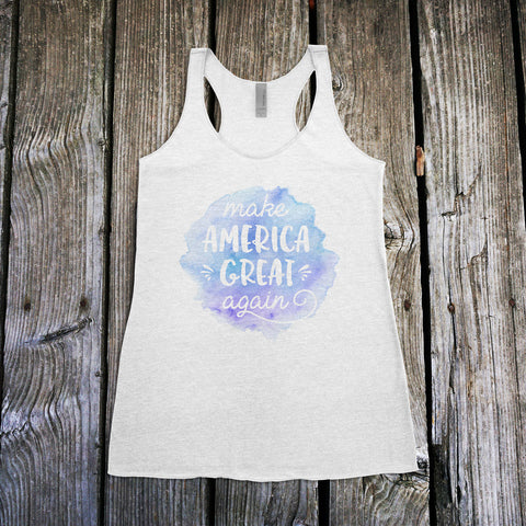 Make America Great Again Ladies Racerback Tank