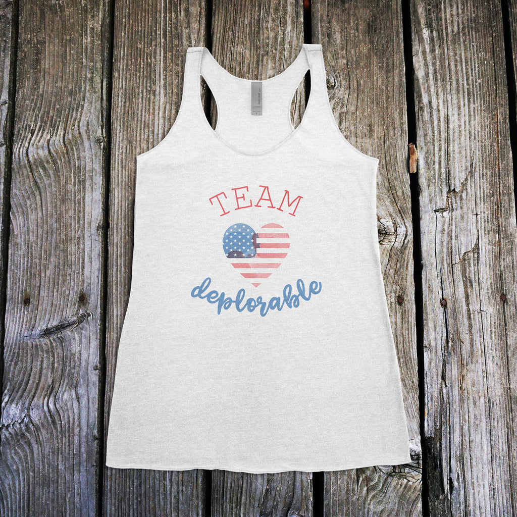 Team Deplorable Ladies Racerback Tank