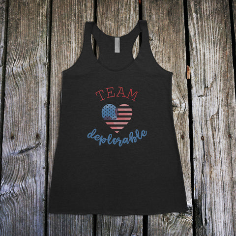 Team Deplorable Ladies Racerback Tank