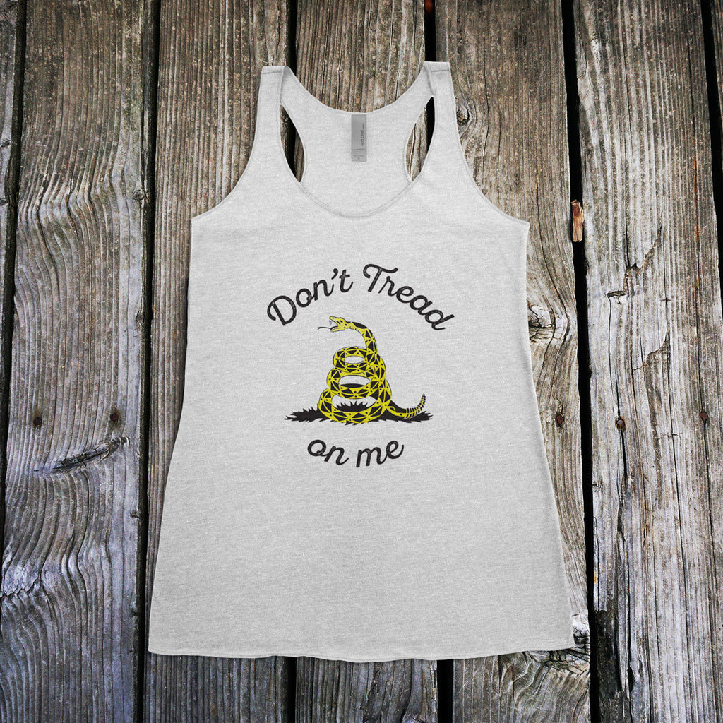 Don't Tread on Me Ladies Racerback Tank