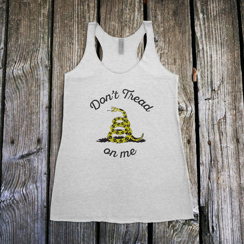 Don't Tread on Me Ladies Racerback Tank