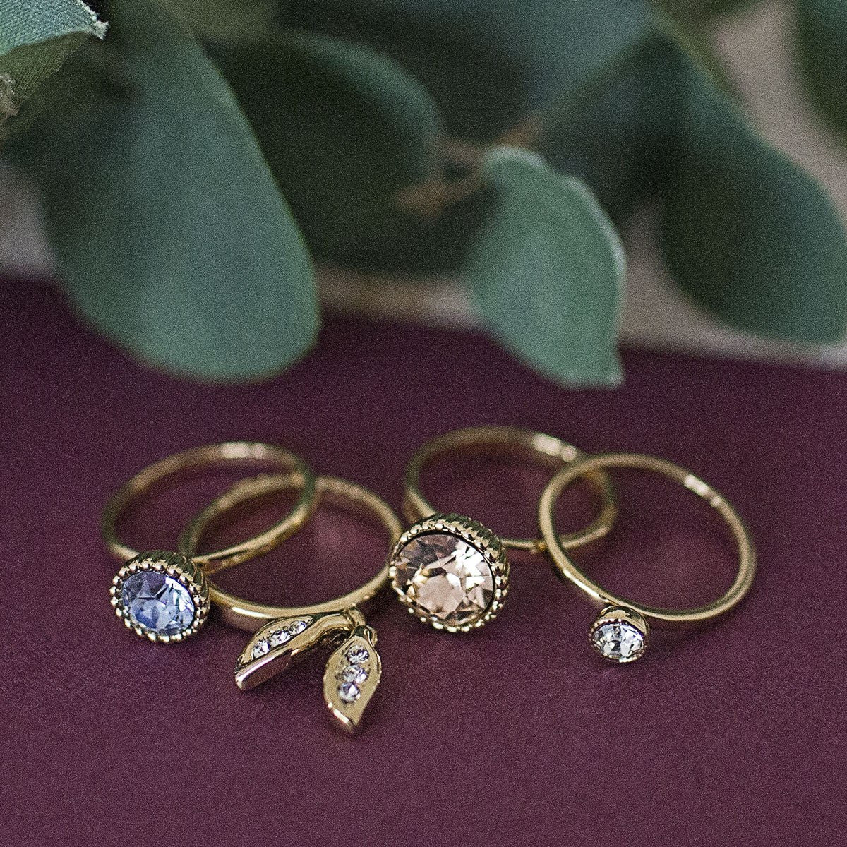 Summer CZ Ring Set