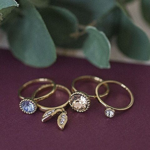 Summer CZ Ring Set