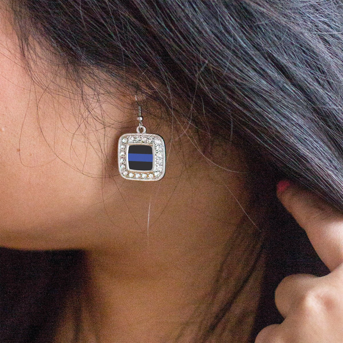 Blue Line Law Enforcement Charm Jewelry Collection