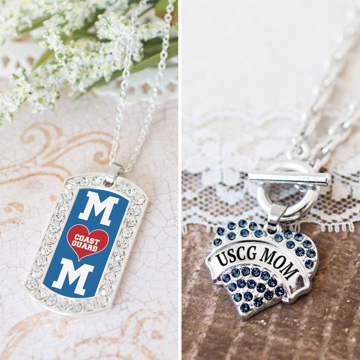 USCG Mom Charm Jewelry Collection