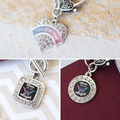 Mom of an Angel Charm Jewelry Collection
