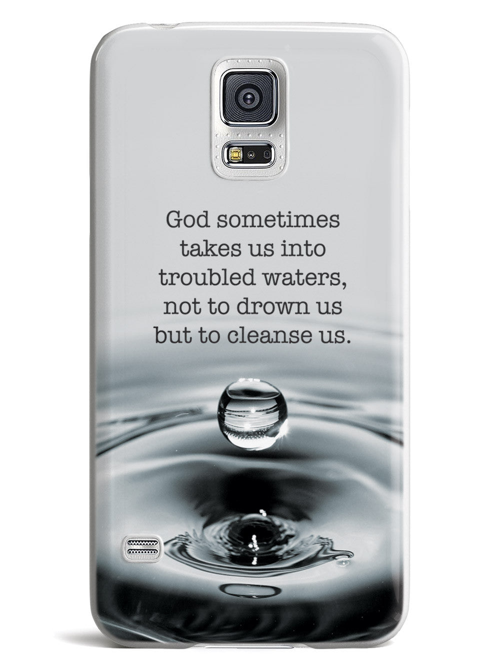 Troubled Waters God Religion Inspirational Quote Case