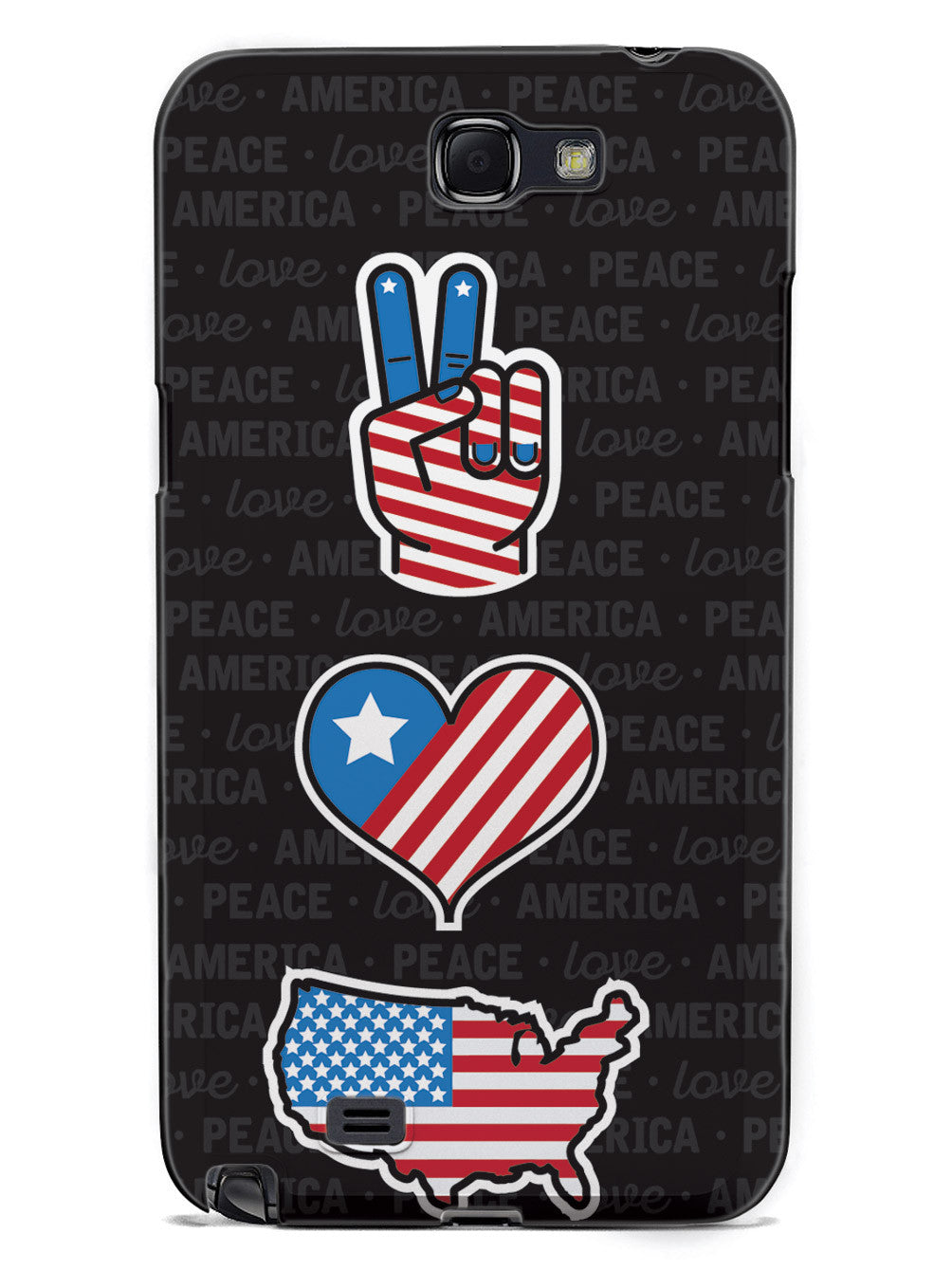 Peace, Love & America - Patriotic Case