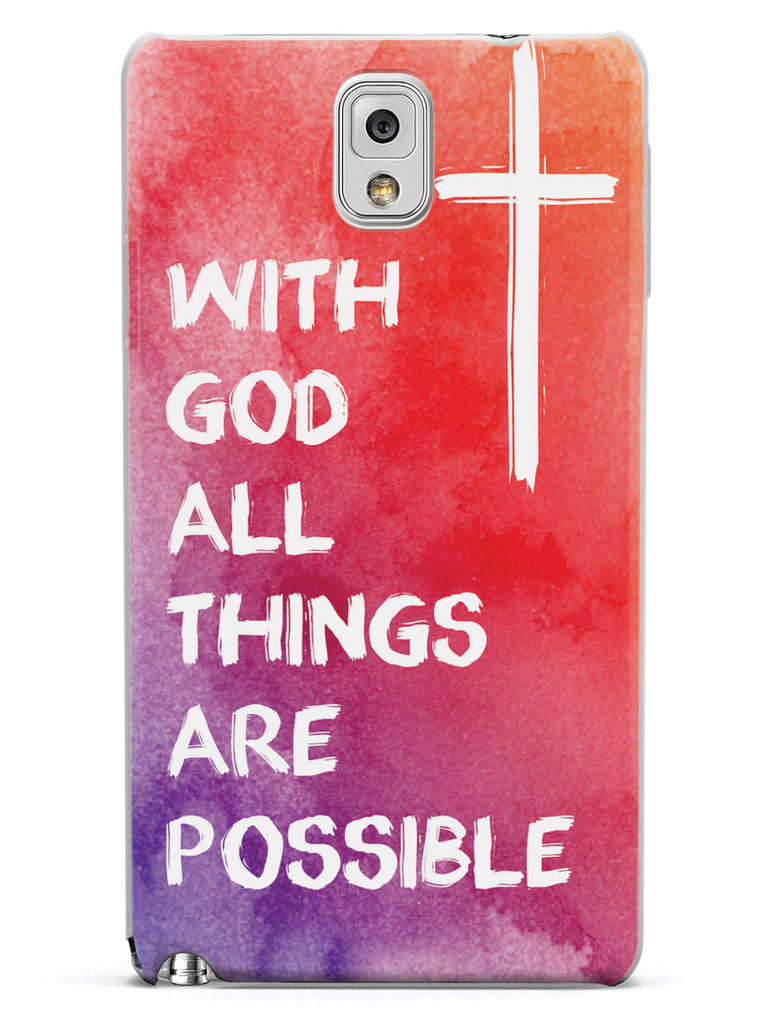 With God All Things Are Possible Case