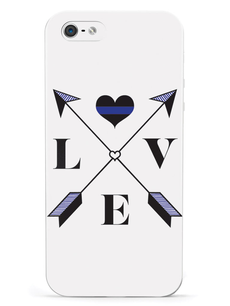 Love Arrow Cross - Thin Blue Line - Police Case