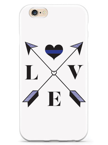 Love Arrow Cross - Thin Blue Line - Police Case