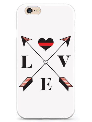 Love Arrow Cross - Thin Red Line - Firefighter Case