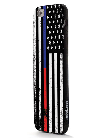 Downward American Flag - Thin Blue Line & Thin Red Line Case