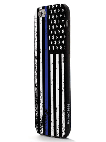 Downward American Flag - Thin Blue Line Case