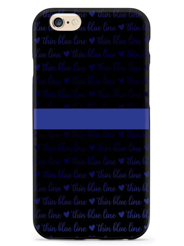 Thin Blue Line - Textured Background Case