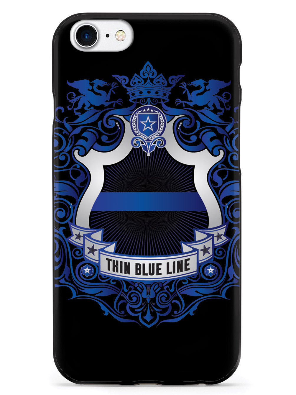 Thin Blue Line - Family Crest - Black Case