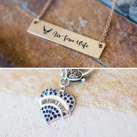 Air Force Wife Charm Jewelry Collection