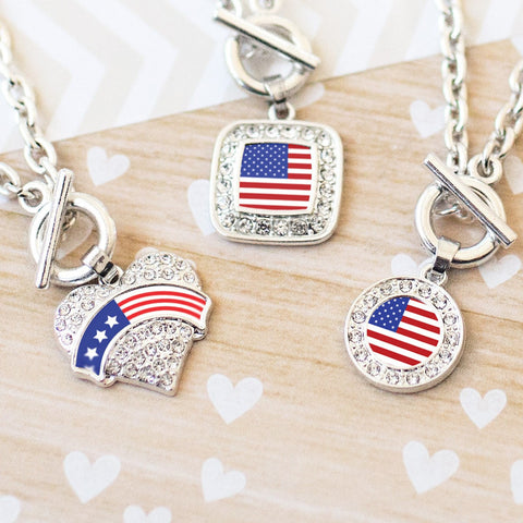 American Flag Charm Jewelry Collection