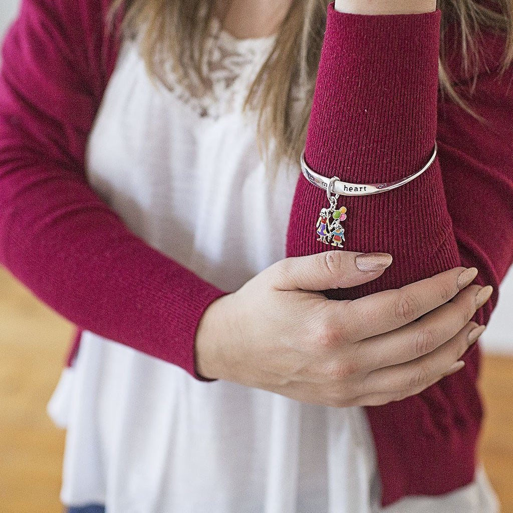 Mother And Daughter Twist Bangle Bracelet