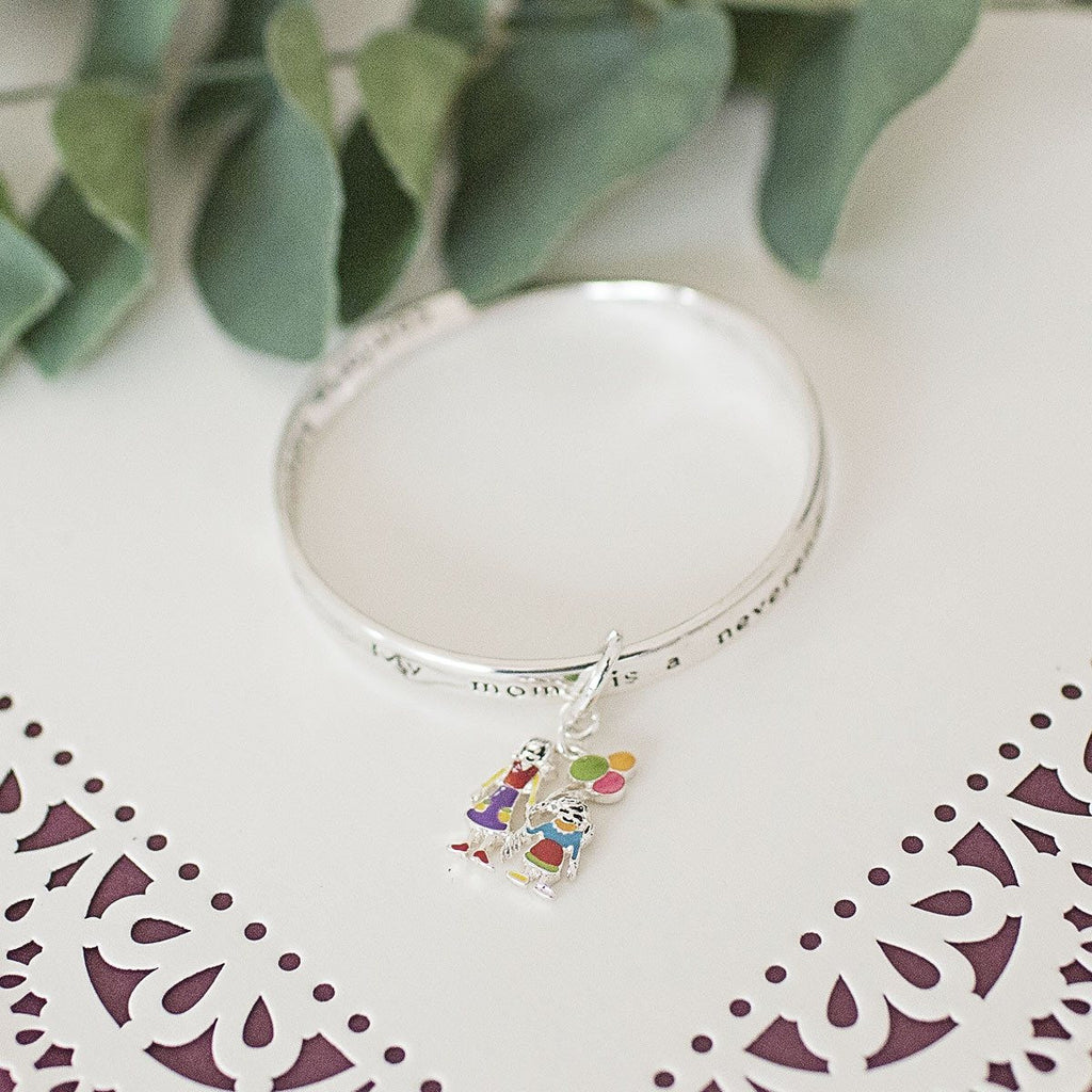 Mother And Daughter Twist Bangle Bracelet