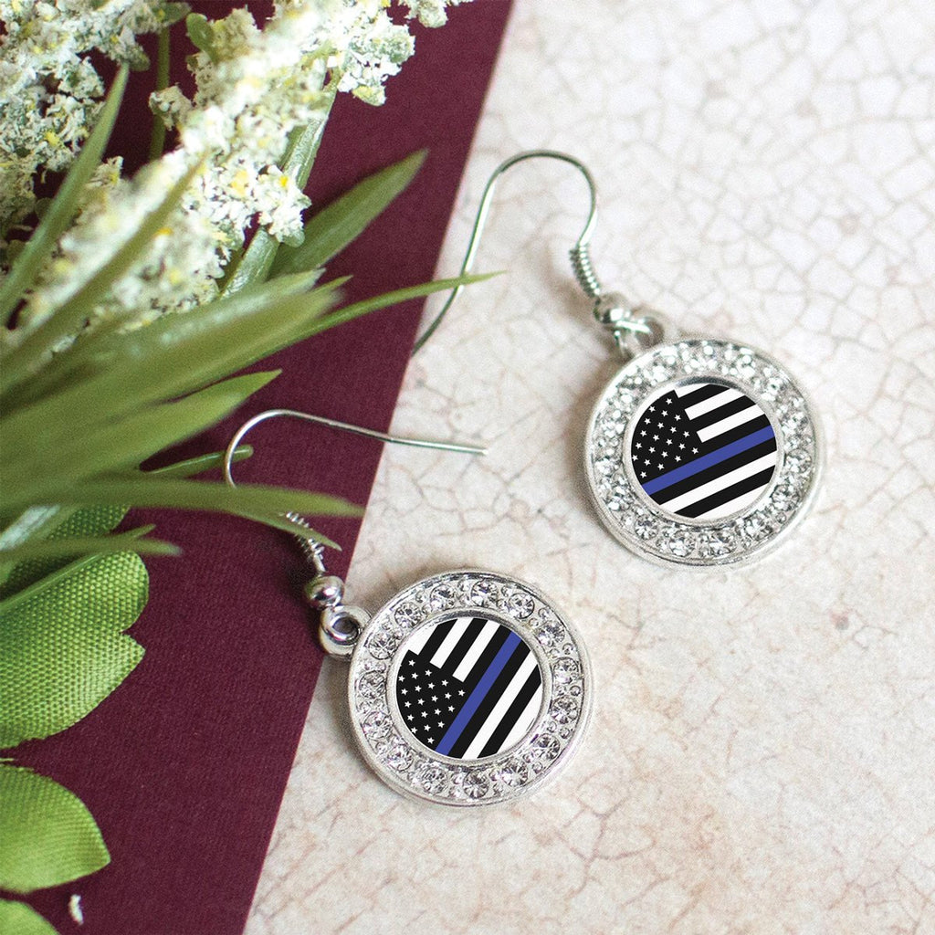 Blue Line American Flag Charm Jewelry Collection