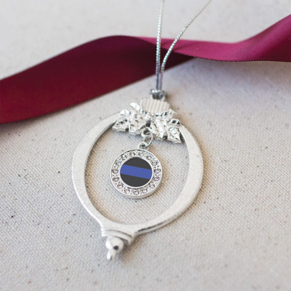 Blue Line Law Enforcement Charm Jewelry Collection