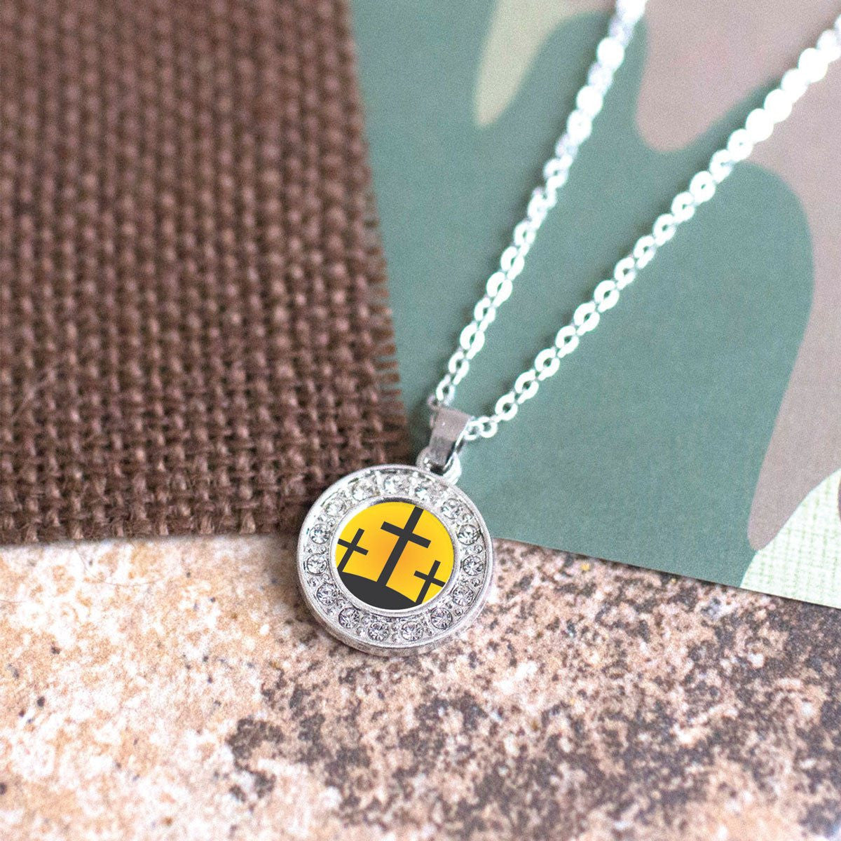 Three Crosses Charm Jewelry Collection
