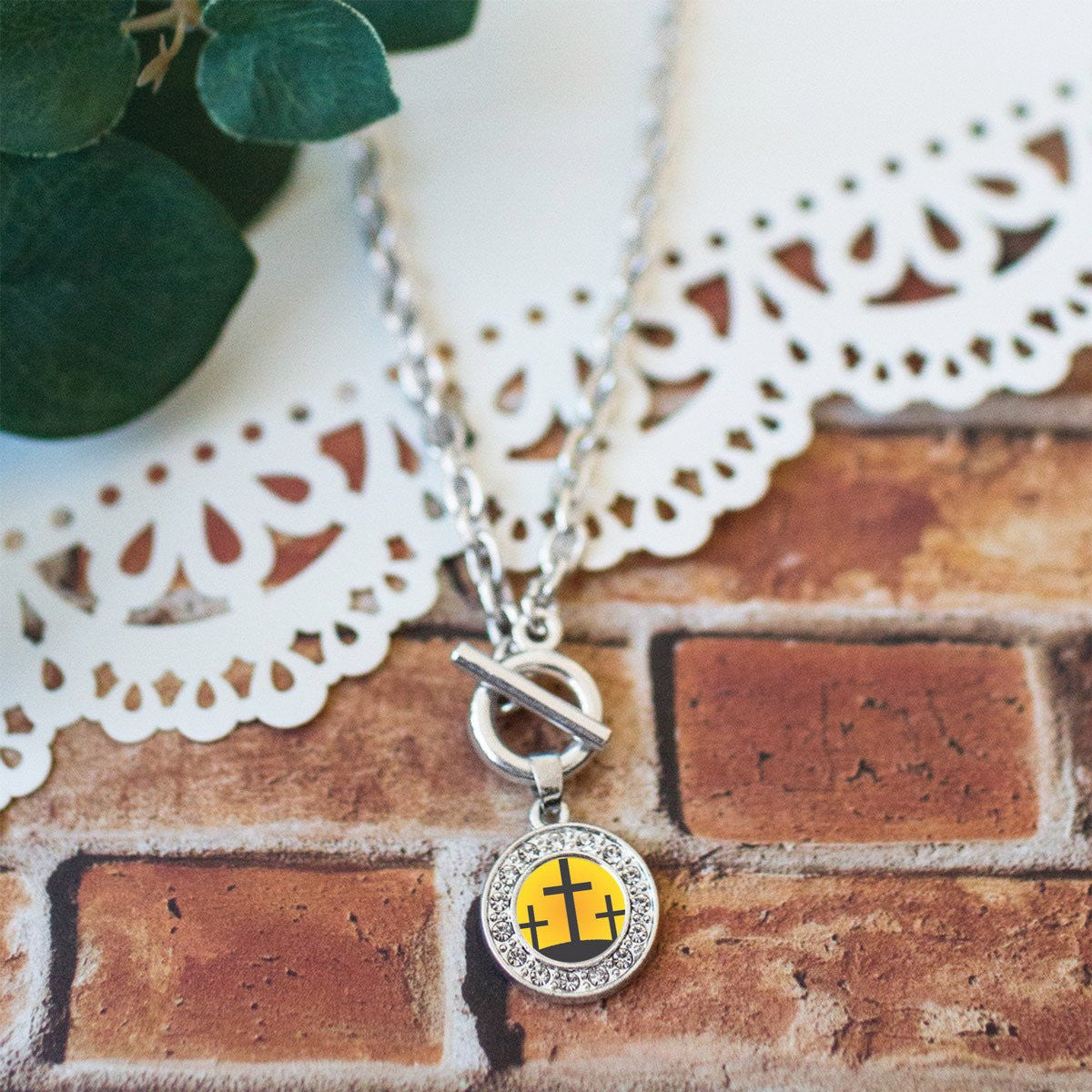 Three Crosses Charm Jewelry Collection